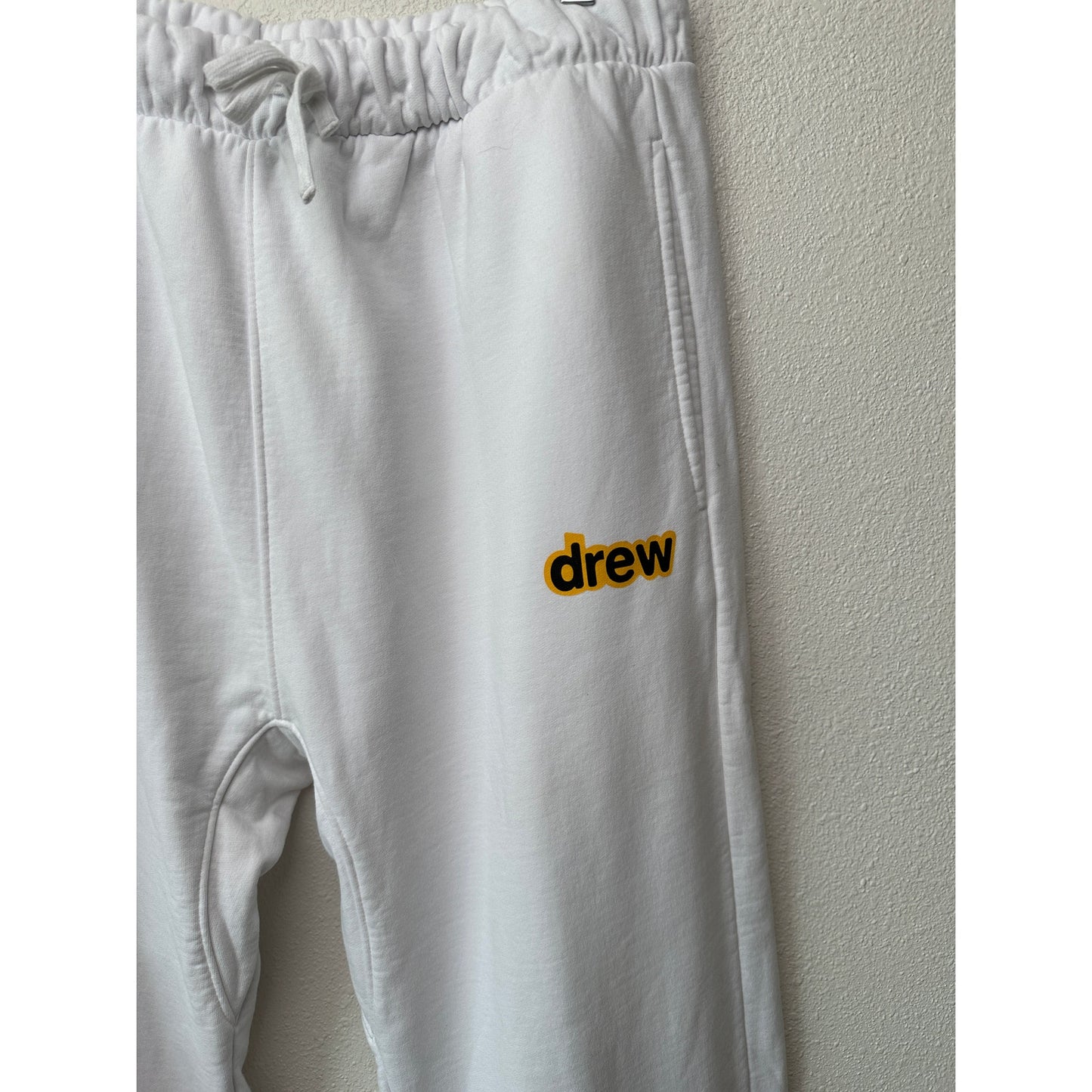 NWT Drew House Secret Sweatpant White Men’s XL Drawstring Elastic Hem