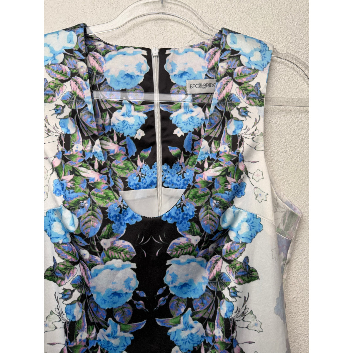Bec & Bridge Blue Floral Mini Dress Women US 6