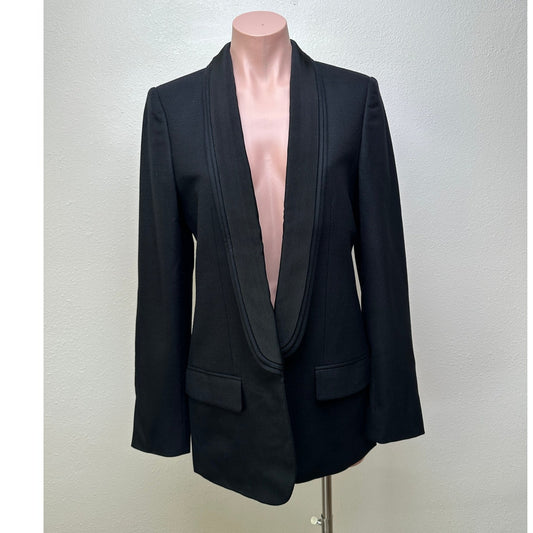 Stella McCartney Black Tuxedo Blazer Women US 8 IT 44 Shawl Lapel