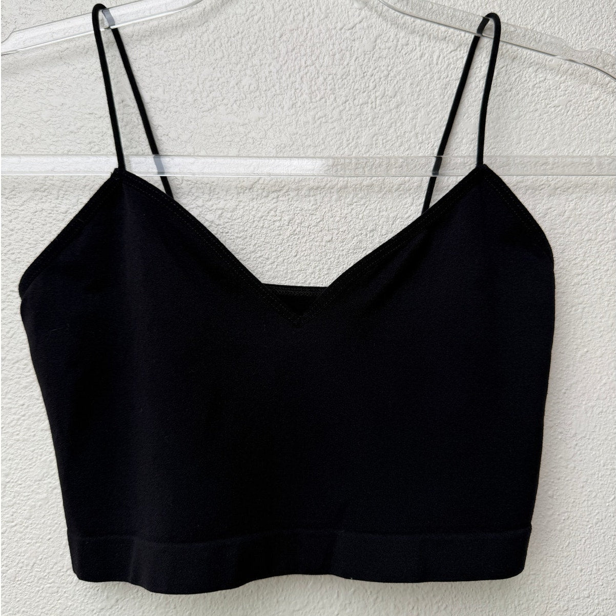 Free People Intimately Black V-Neck Spaghetti Strap Bralette XS/S