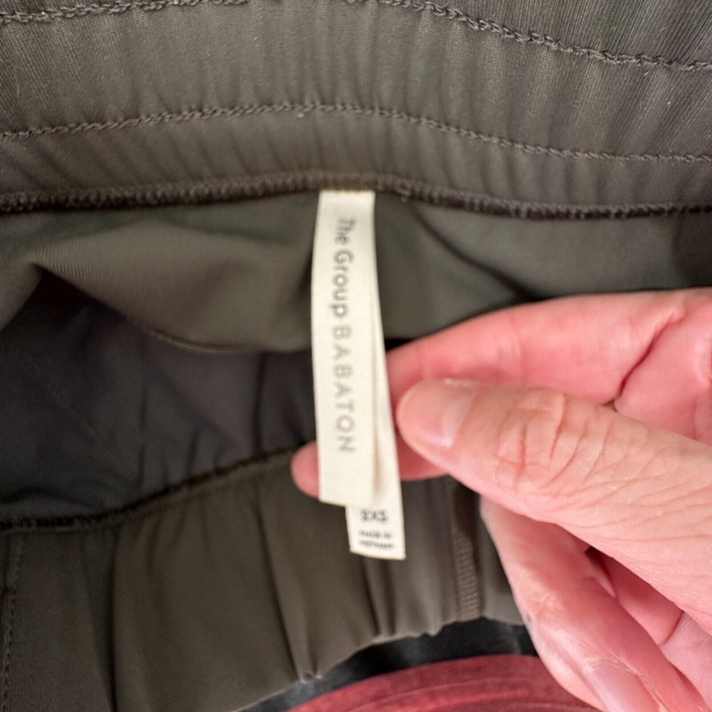 The Group by Babaton Olive Green The Weekender Stretch Waist Pocket Jogger Pant