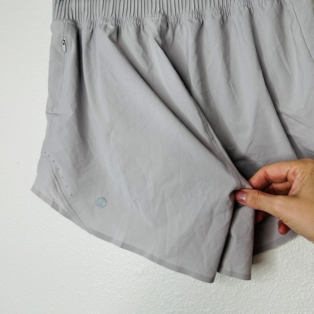 Lululemon Gray Hotty Hot High Rise Lined Shorts Special Edition 2