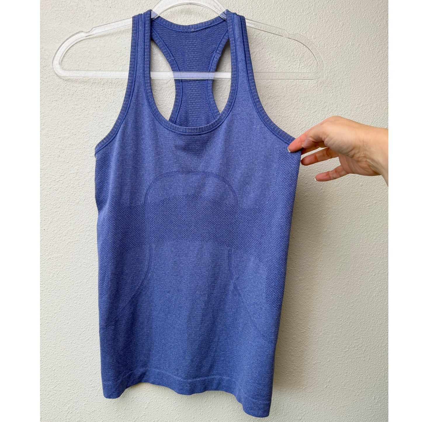 Lululemon Swiftly Tech Racerback Tank Top Blue Seamless Women Size 4