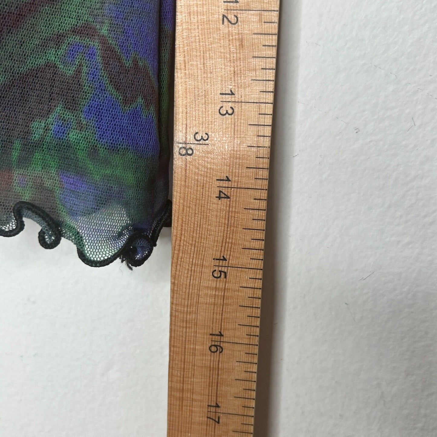 Urban Outfitters Purple & Green 60s Swirl Print Stretch Mini Skirt