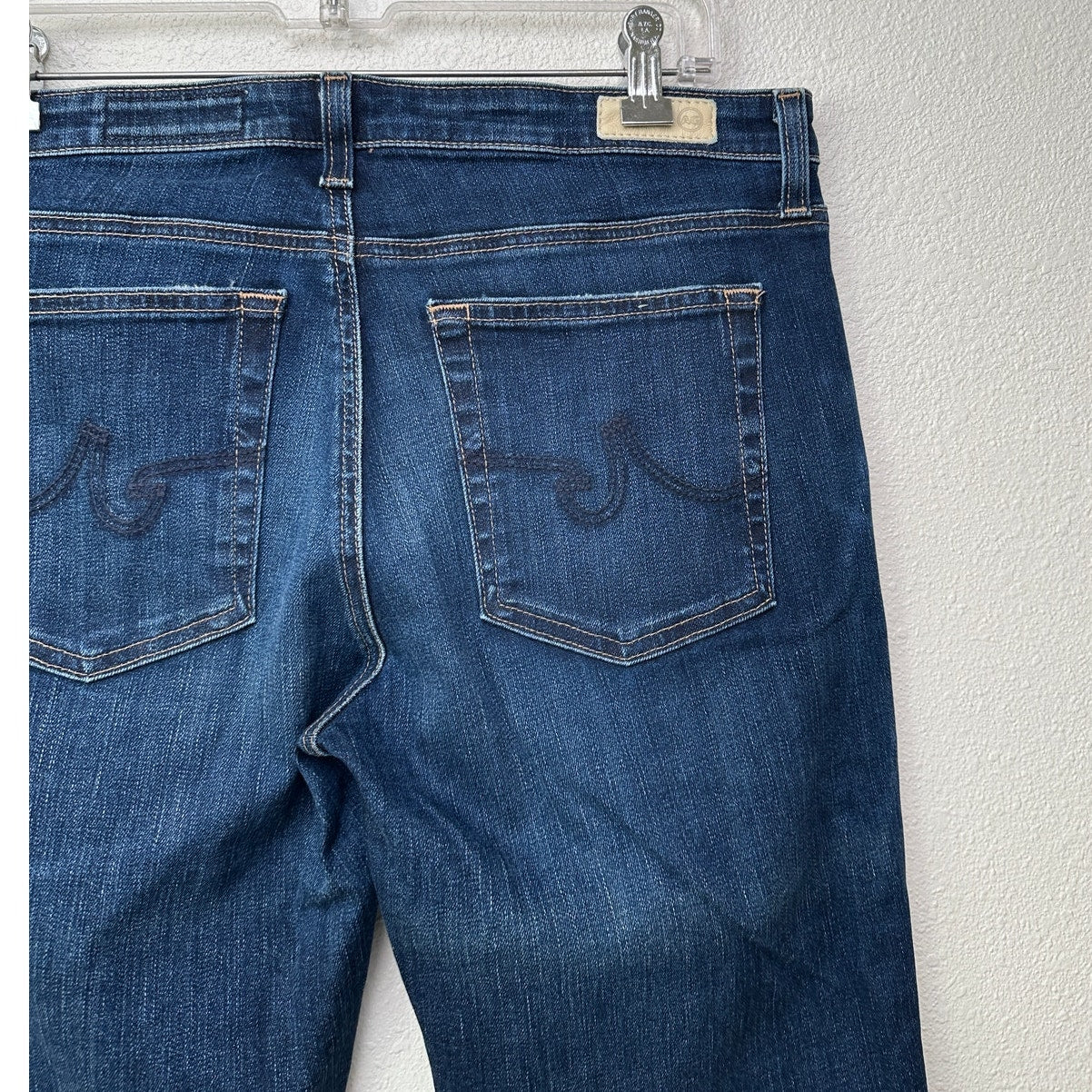 AG Jeans Prima Crop Cigarette Jeans Blue Women’s 31 Ankle Mid Rise