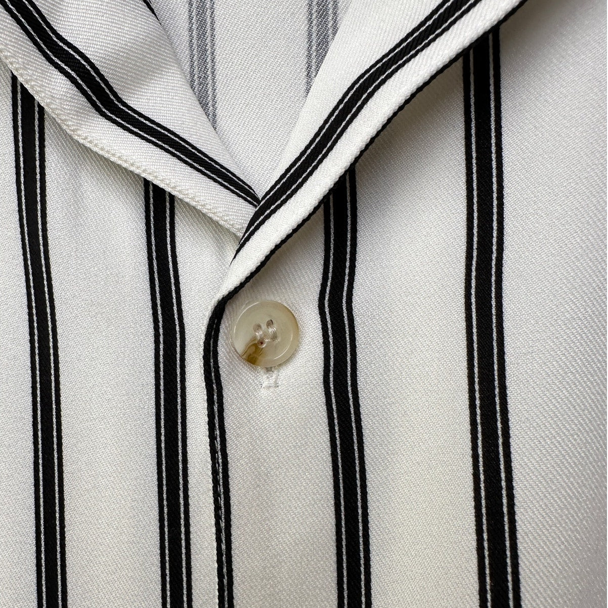 Coofandy Cuban Collar Striped Short Sleeve Shirt Men’s L