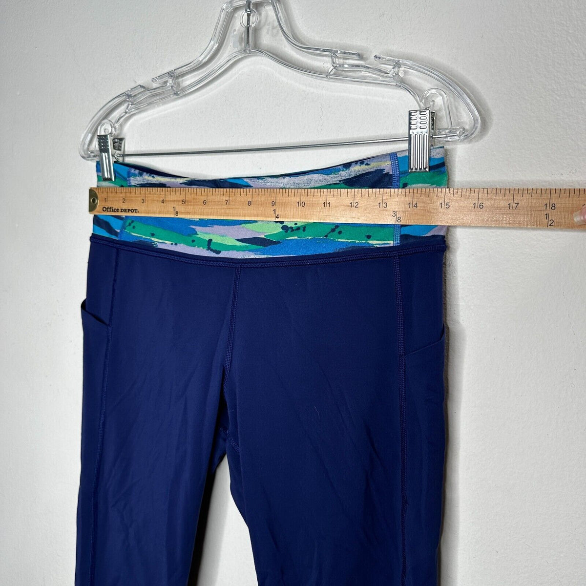 Lululemon Pace Rival Luxtreme Hero Blue Seven Wonders Multi Crop Legging 8