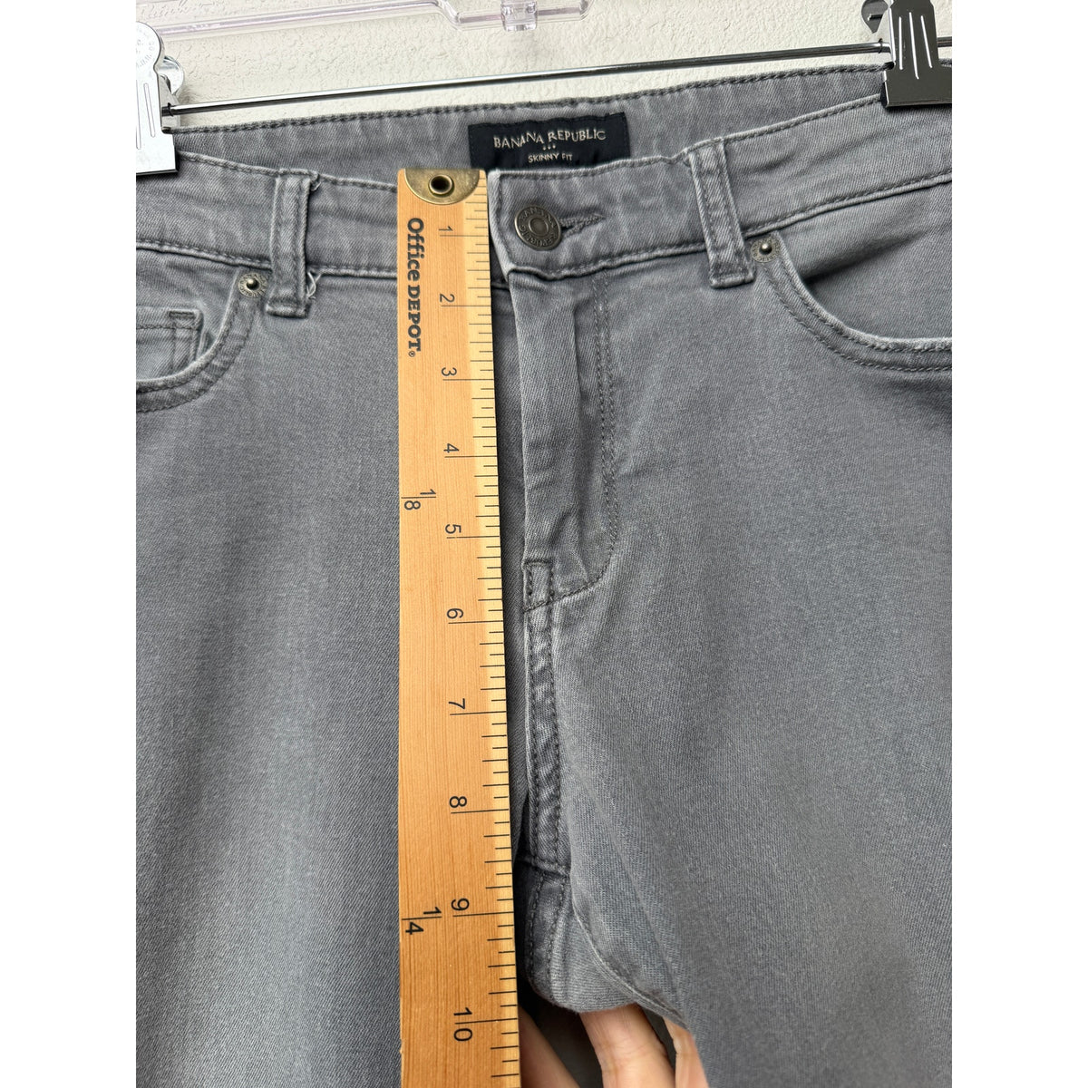 Banana Republic Gray Distressed Skinny Jeans Womens 8P