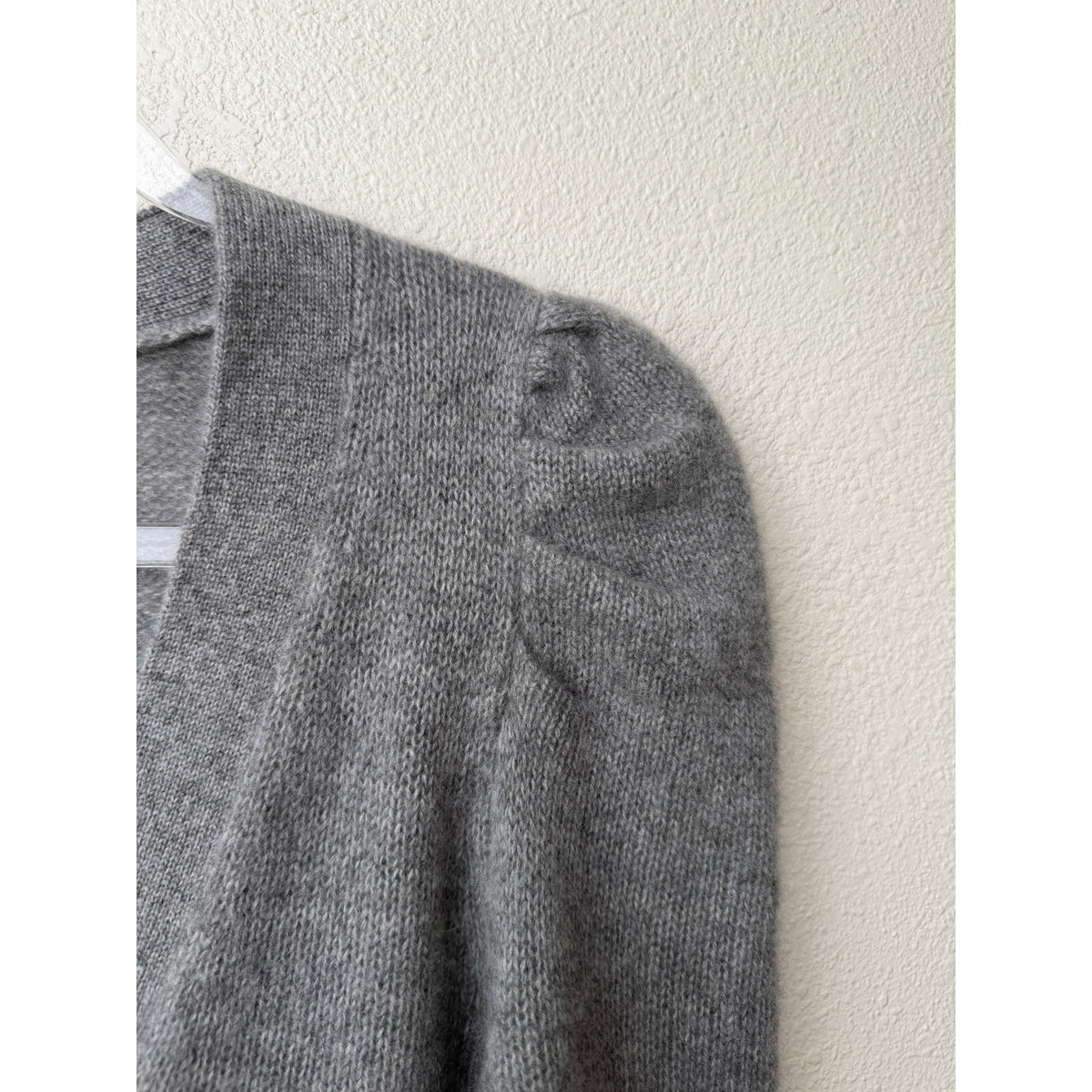 NWT C by Bloomingdales Gray Cashmere Cardigan Women XS