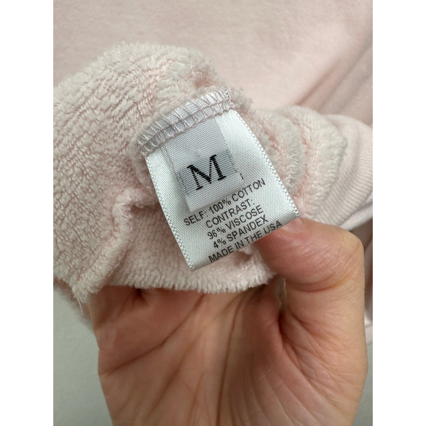 Sablyn Cropped Sweatshirt Light Pink Women’s US M Raw Hem