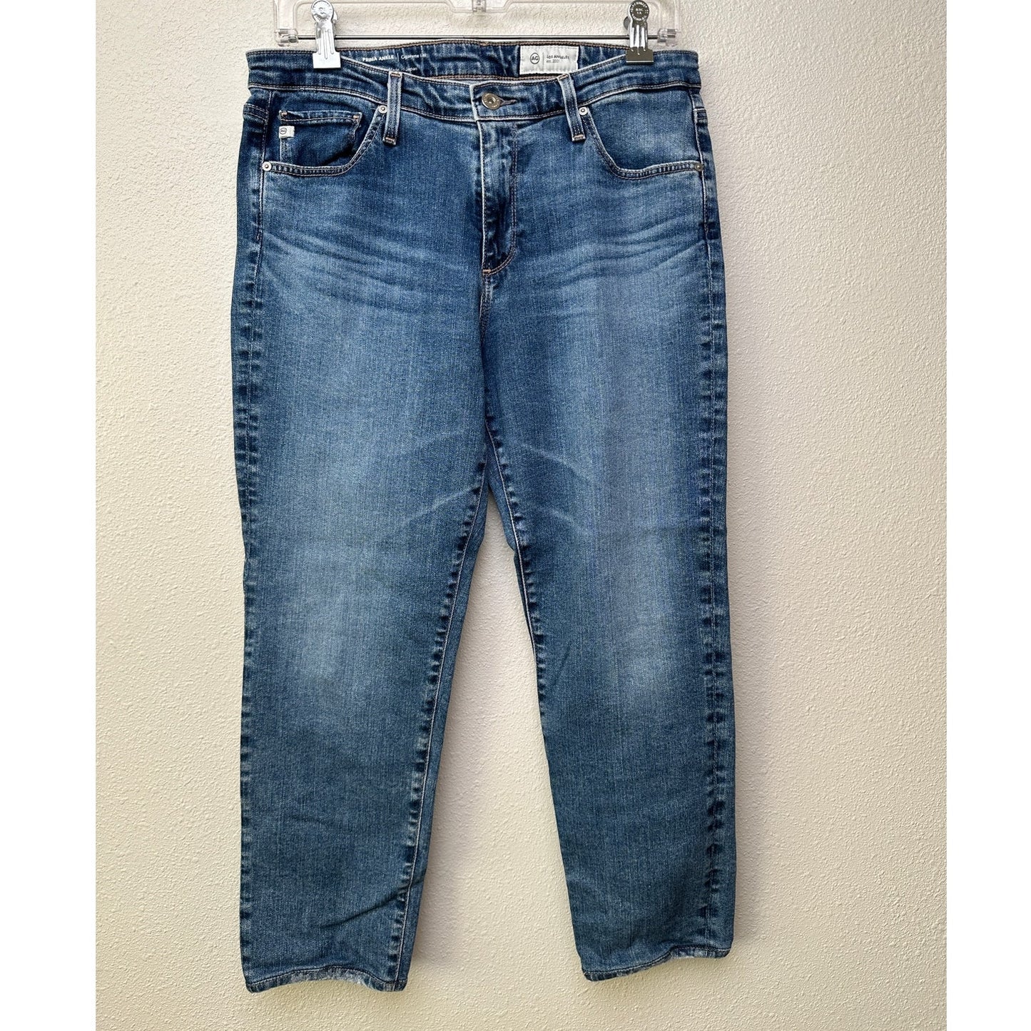 AG women’s Prima ankle cigarette jeans medium wash US 31 Japanese denim