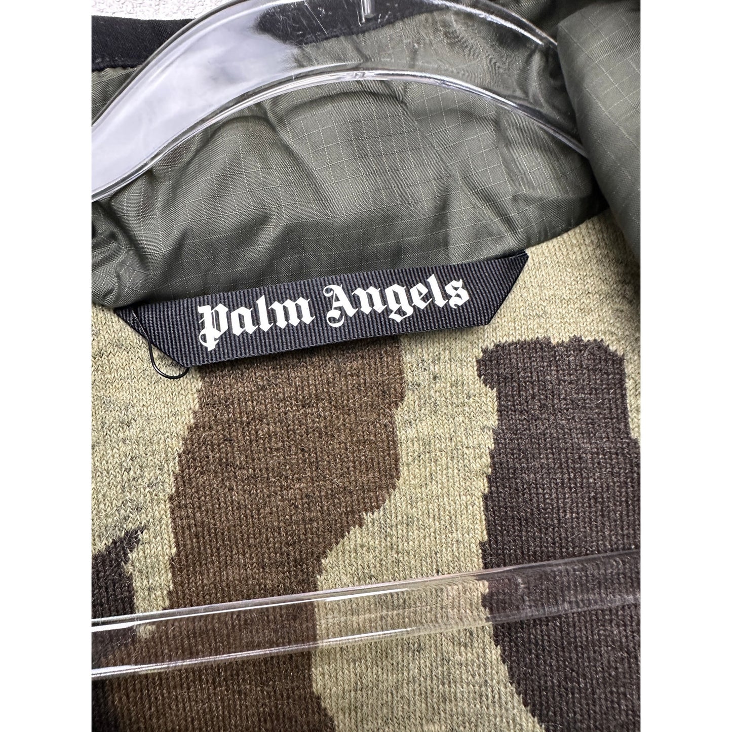 NWOT Palm Angels Records Pile Military Camo Vest Green Men’s L