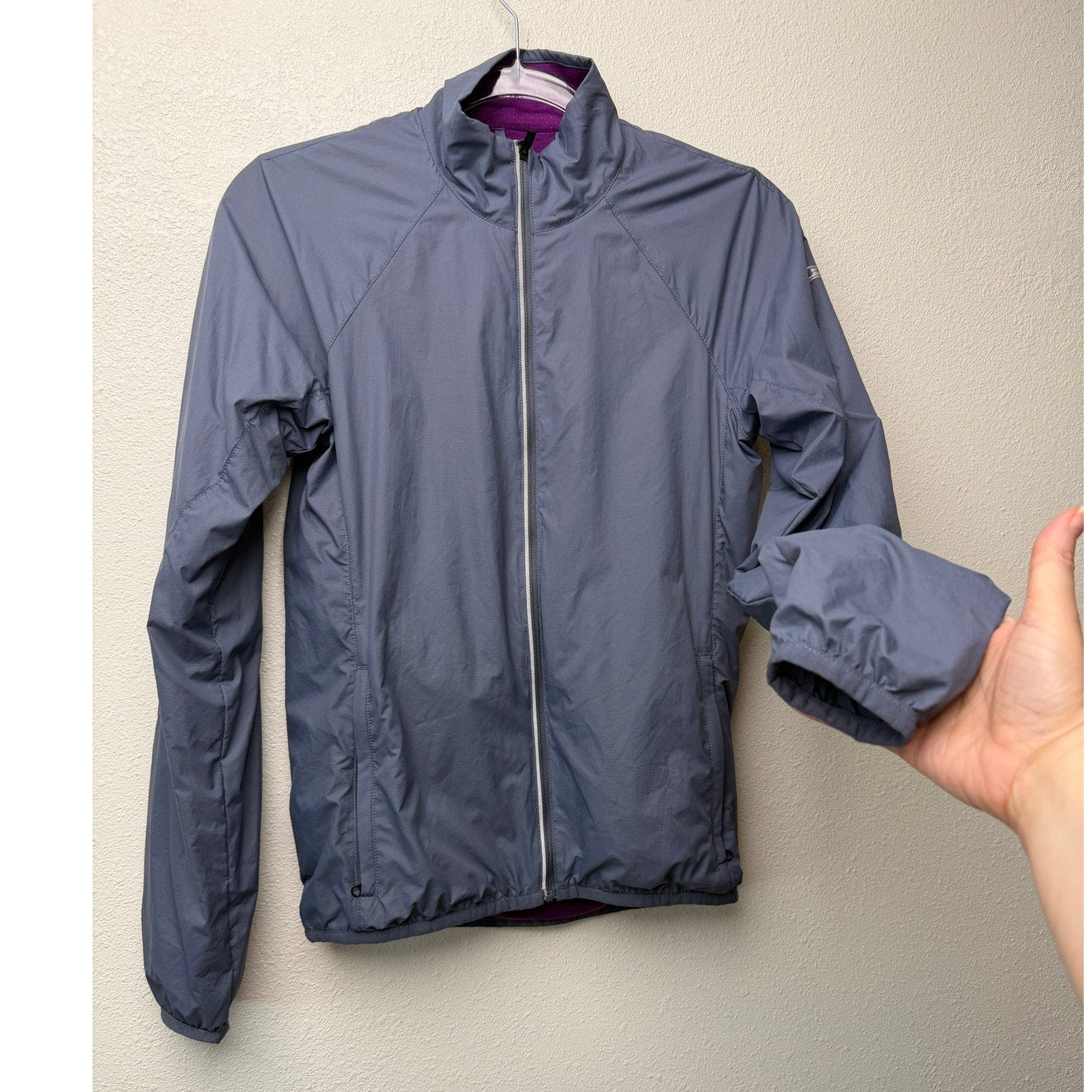 Icebreaker GT Cool-Lite Gray Merino Windbreaker Jacket Women XS