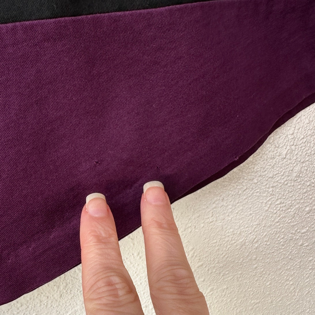 Paul Smith Tee Black Purple Womens US L Colorblock