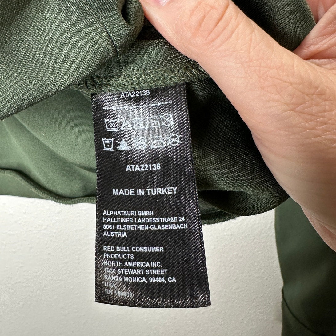 Alphatauri Olive Green Round Neck Long Sleeve Sweatshirt S