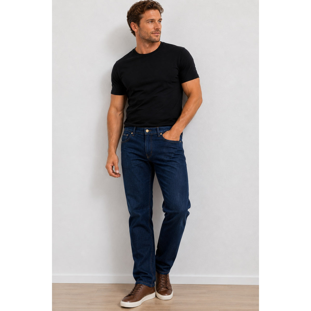 Versace Jeans Dark Wash Blue Men's US 33 Taylor Fit Straight Leg