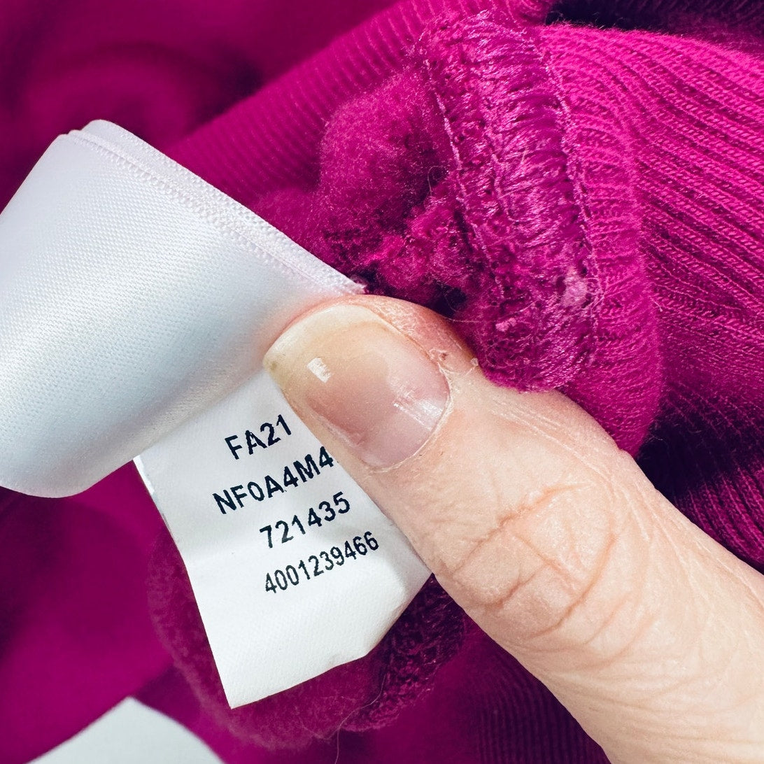 Northface Purple & Pink Logo Hooded Front Pocket Sweatshirt