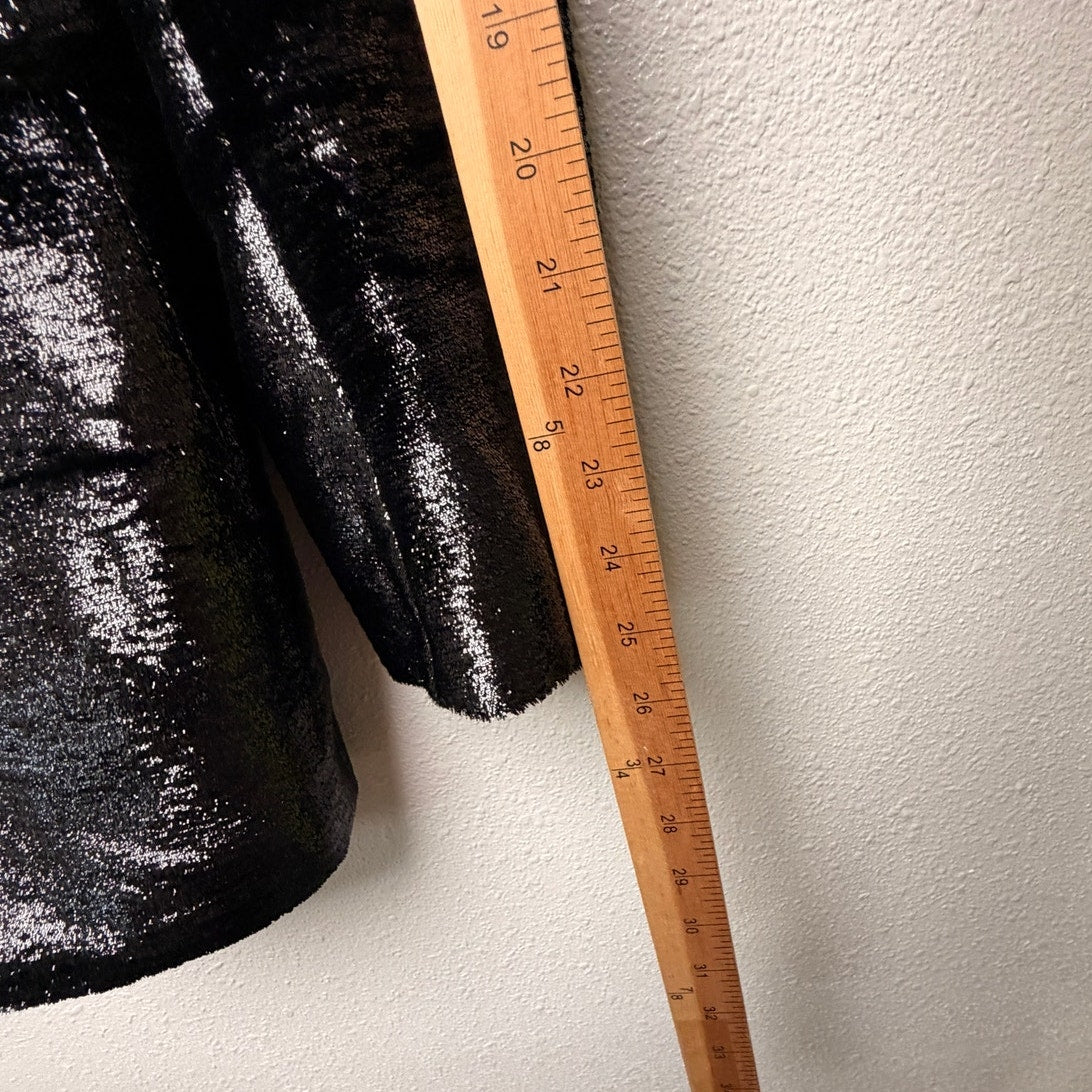 Tom Ford Black Metallic Lurex Textured Dinner Jacket Blazer Men's US 40R