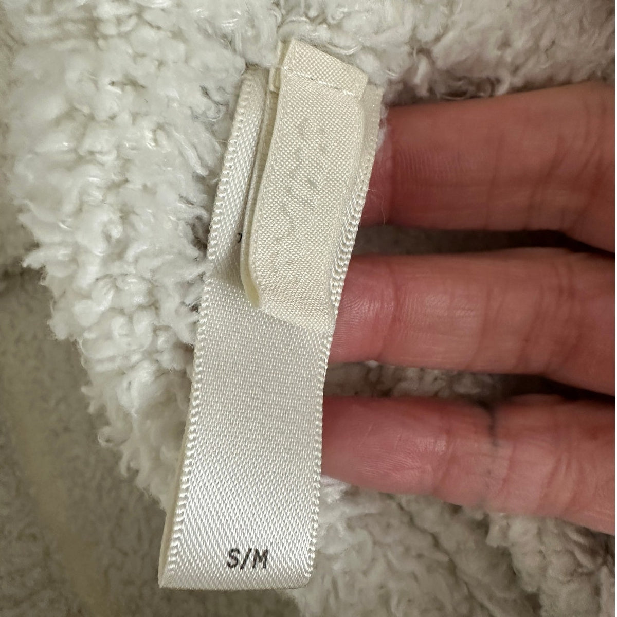 Skims Ivory Cream Cozy Knit Stretch Waist Terrycloth Shorts S / M