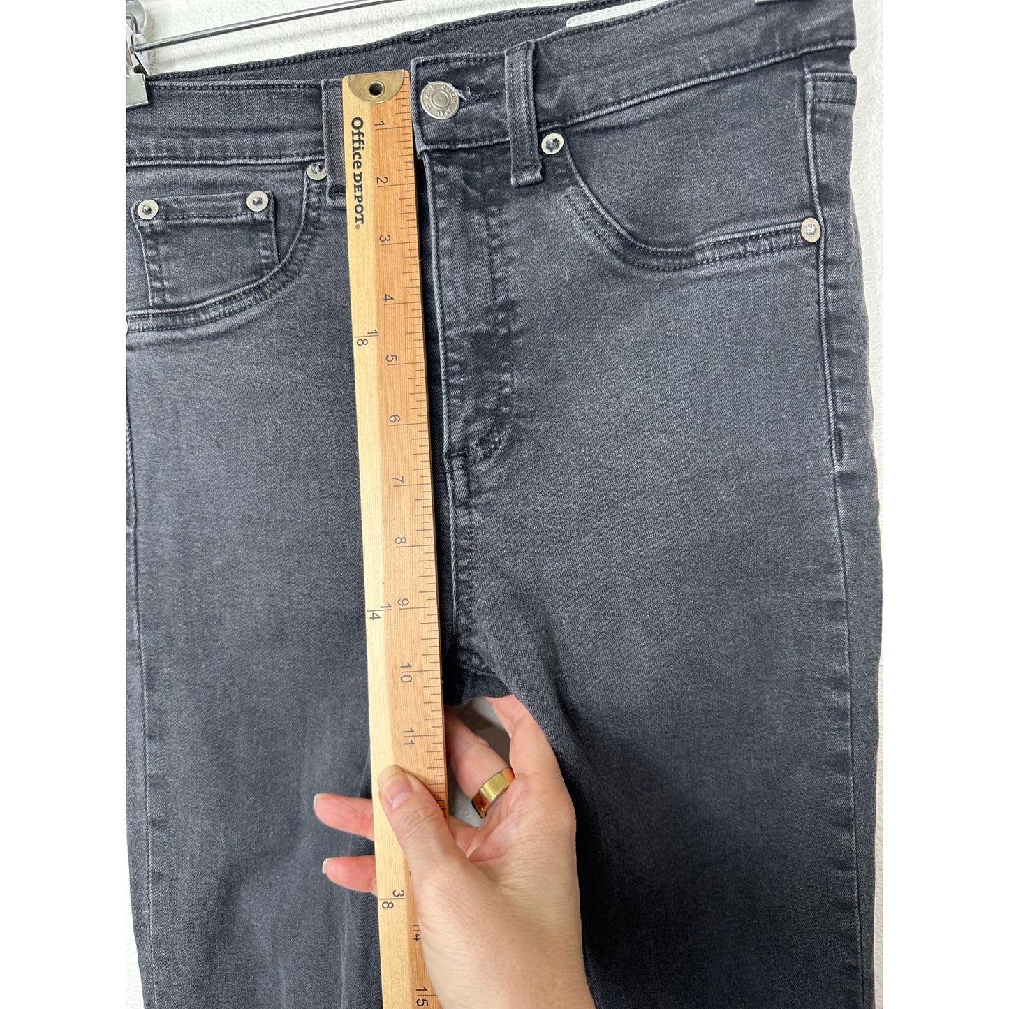 Rag & Bone Dark Gray High Rise Ankle Skinny Jeans 26