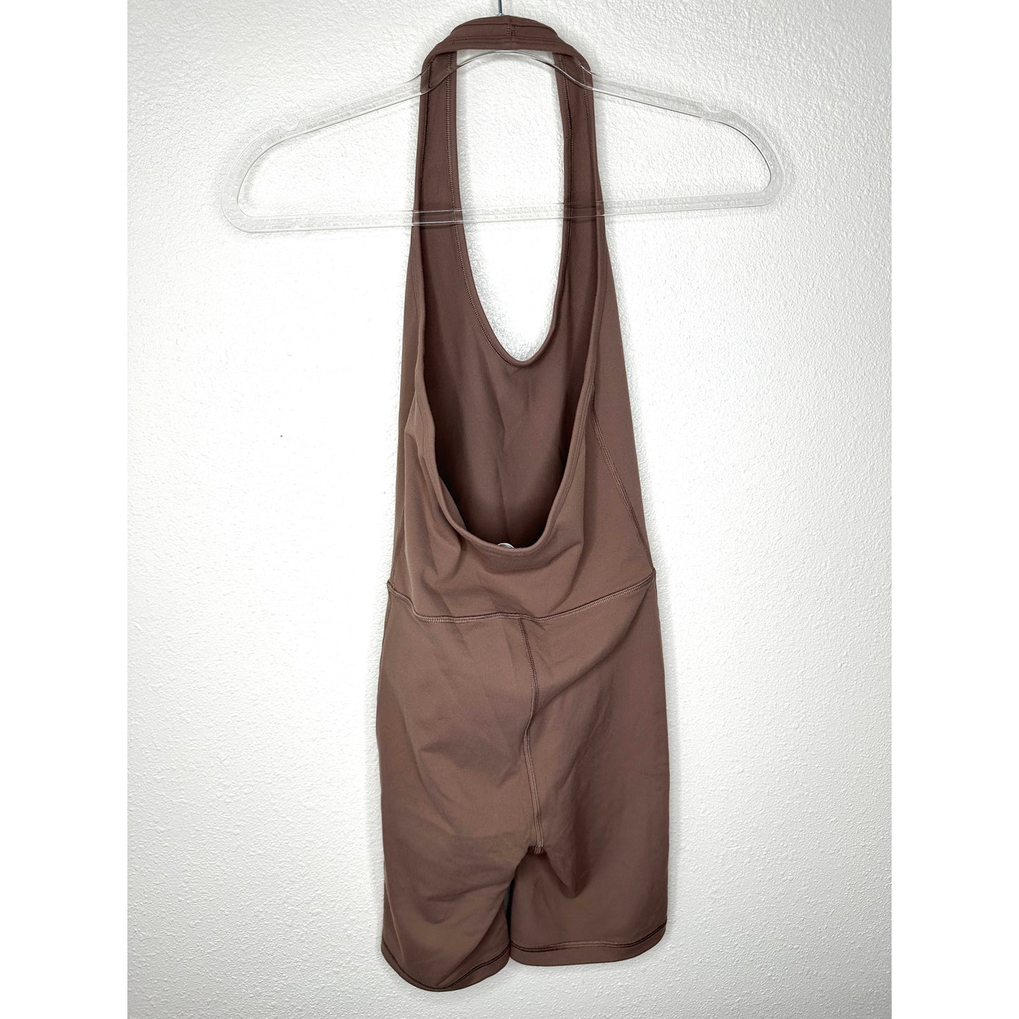 Wilfred Free Mocha Brown Look Halter Top Romper XS