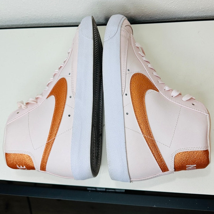 Nike Blazer Mid '77 ESS Soft Pink Metallic Copper Sneaker 8.5