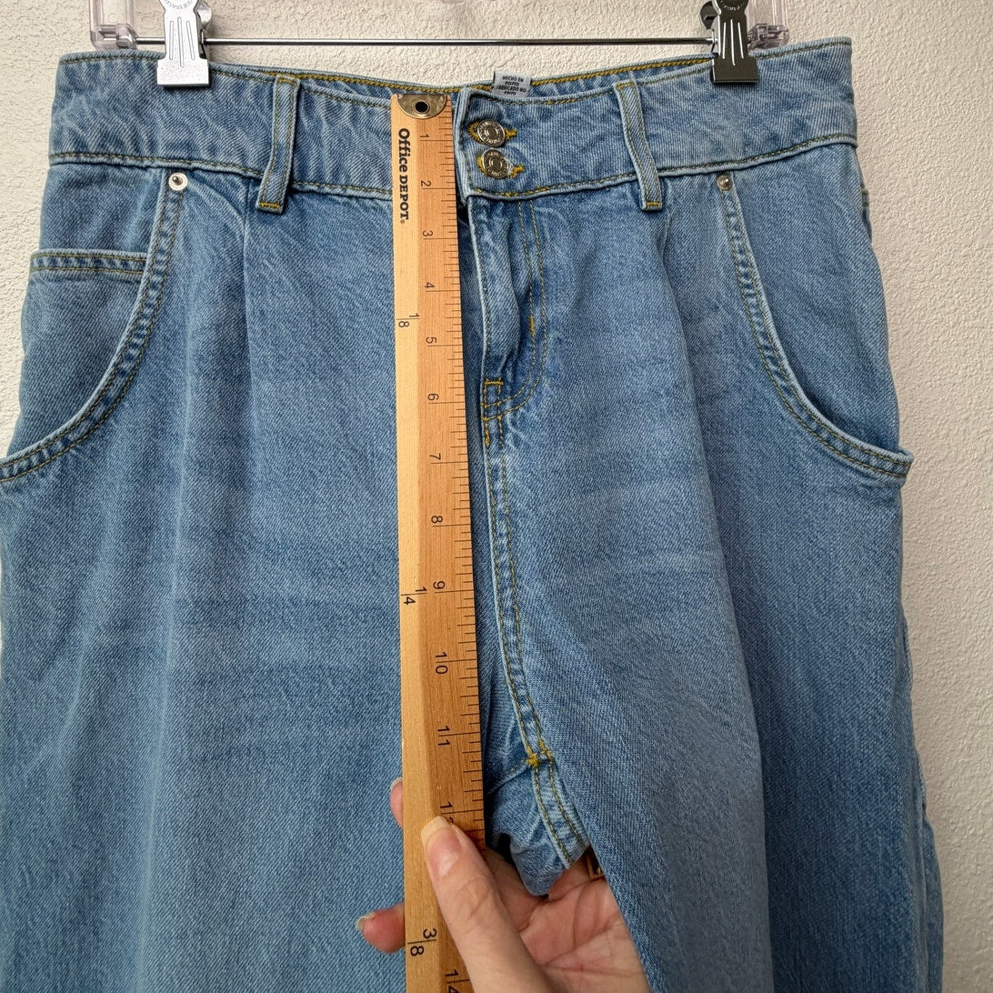 Forever 21 Wide Leg Jeans Mid Rise Size 28 Women