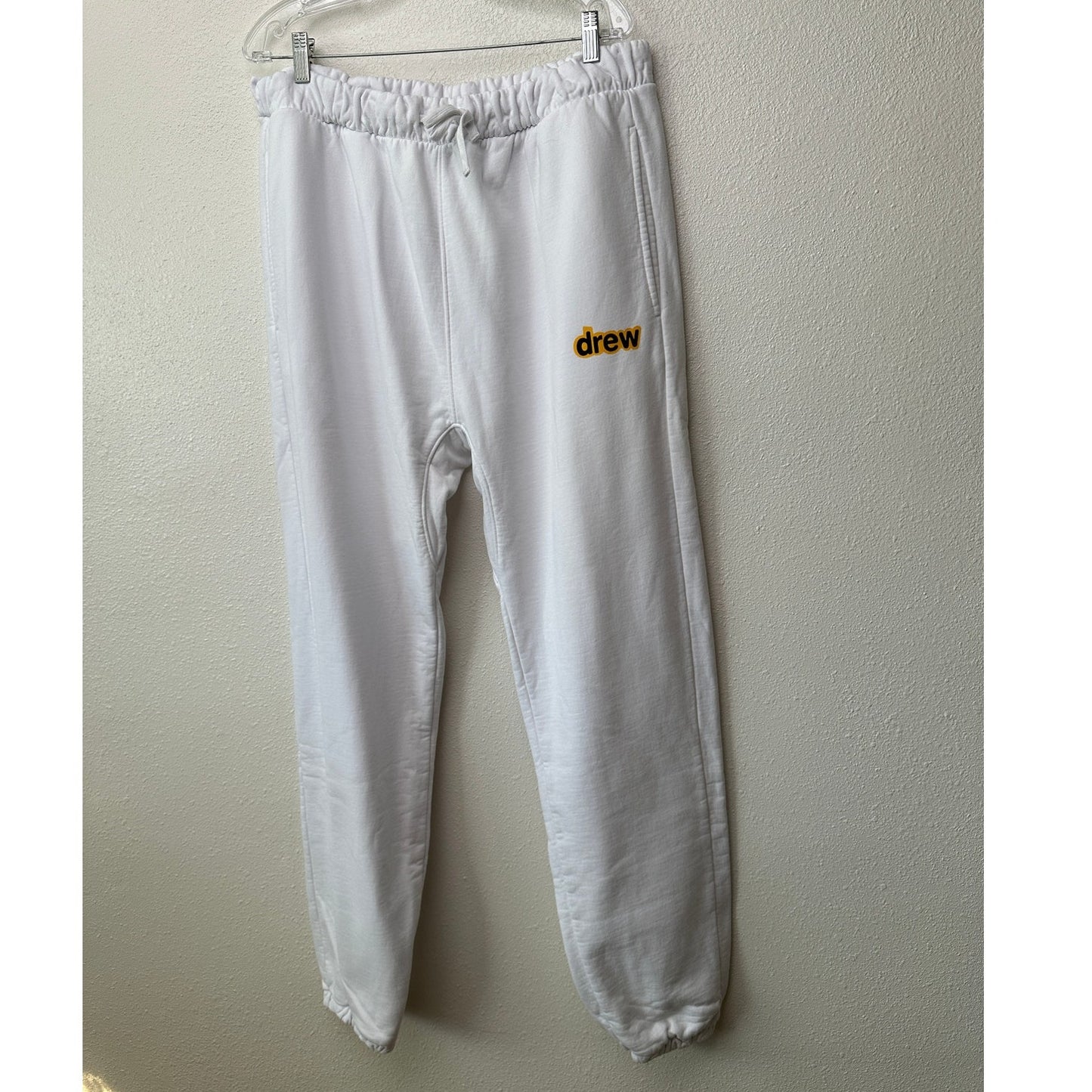 NWT Drew House Secret Sweatpant White Men’s XL Drawstring Elastic Hem