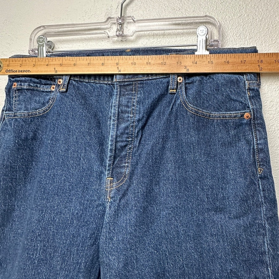 GAP Cheeky Straight High Rise Jeans Blue Women’s 32/14R Button Fly