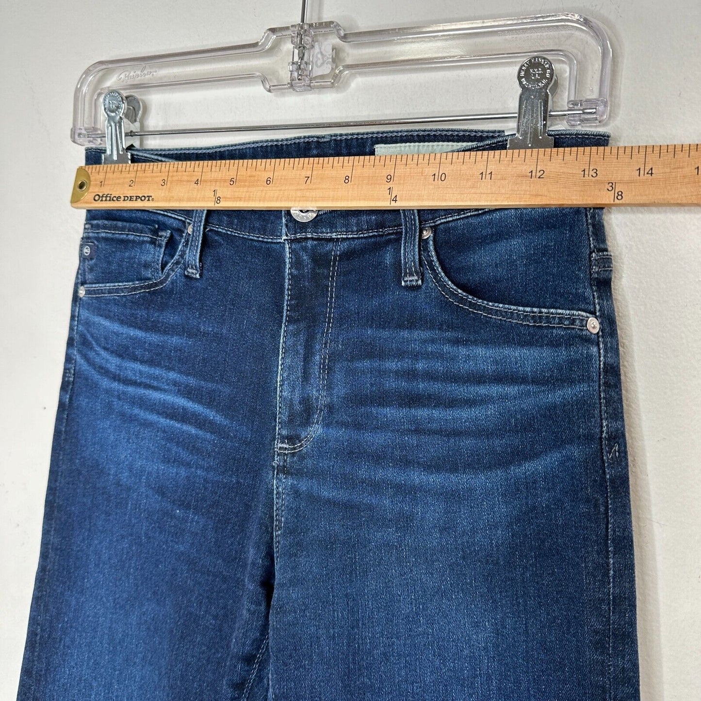 Adriano Goldschmeid Anthropologie Dark Wash Stevie High Rise Straight Ankle Jean