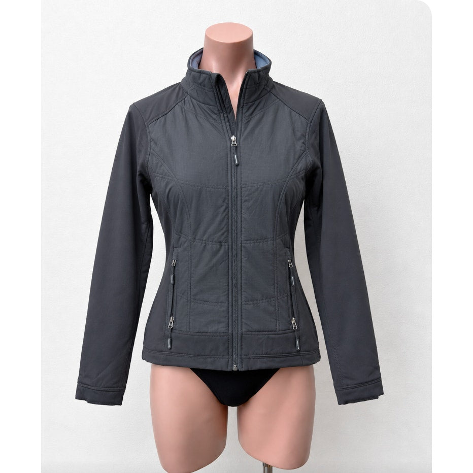 North End Sports Weather Technology Black High Collar Zip Jacket & Pockets S