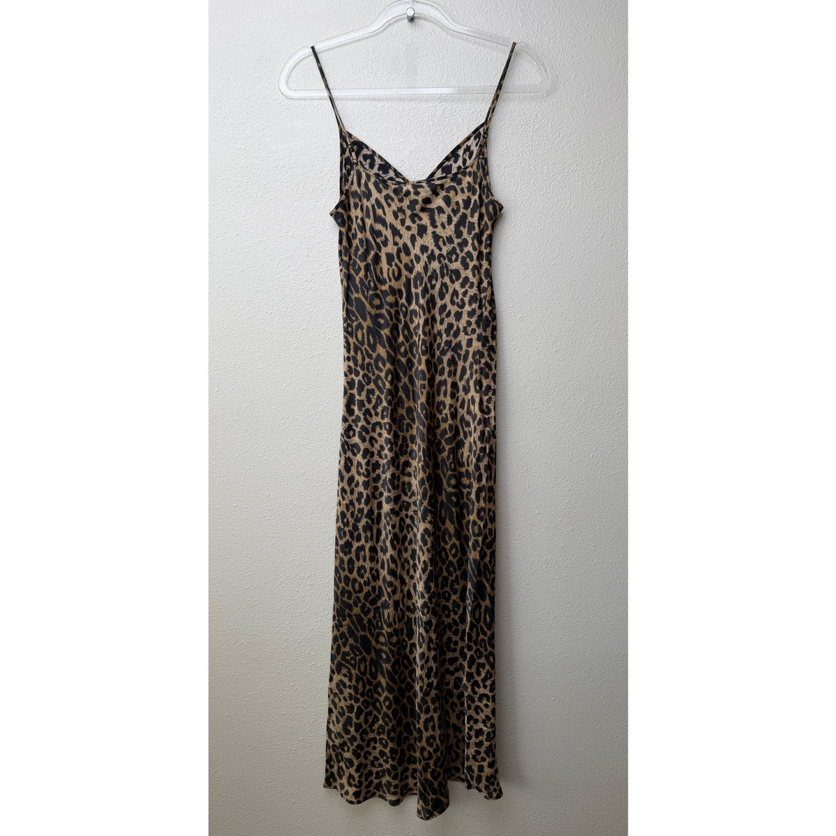 AllSaints Hera Leppo Leopard Slip Maxi Dress Women S