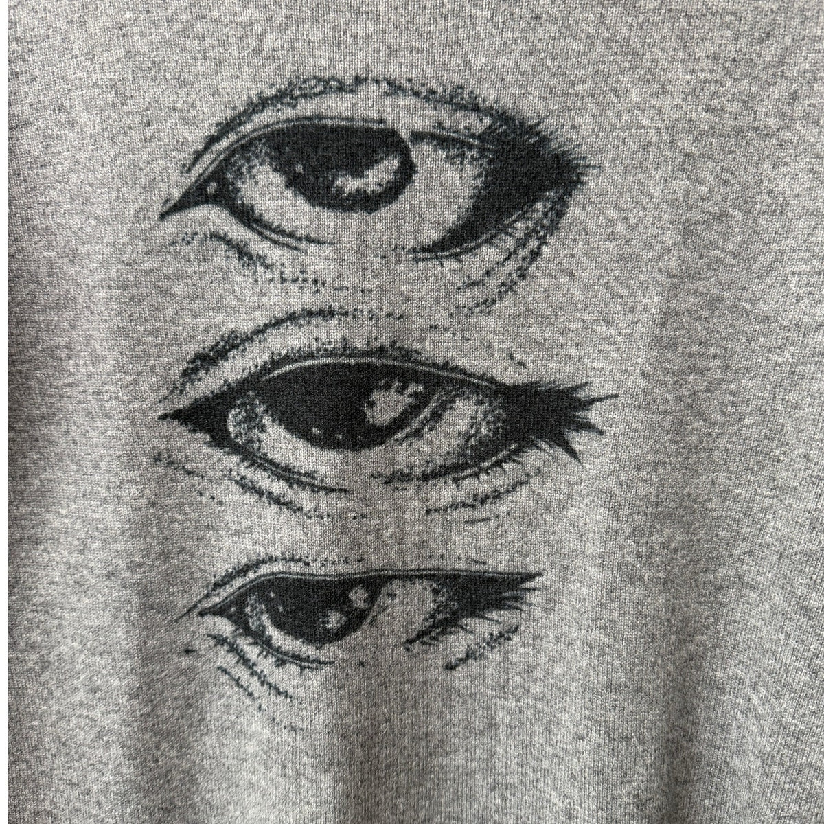 Artelier Nicole Miller Cashmere Eye Sweater Women P Gray