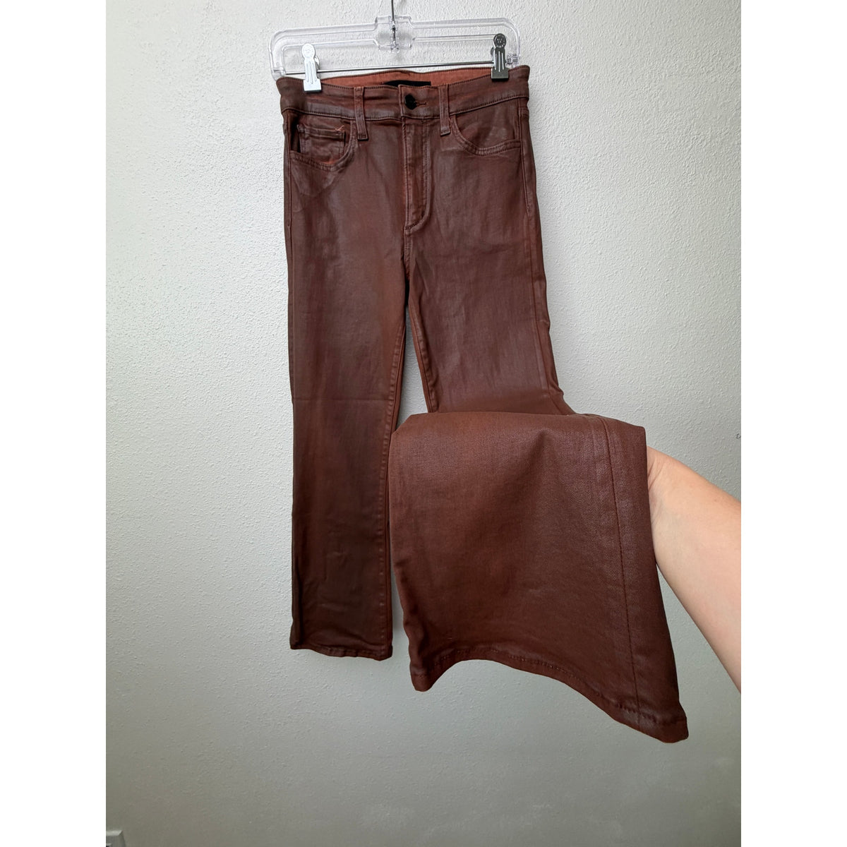 Joe's The Callie Brown Coated Crop Jeans Women 27