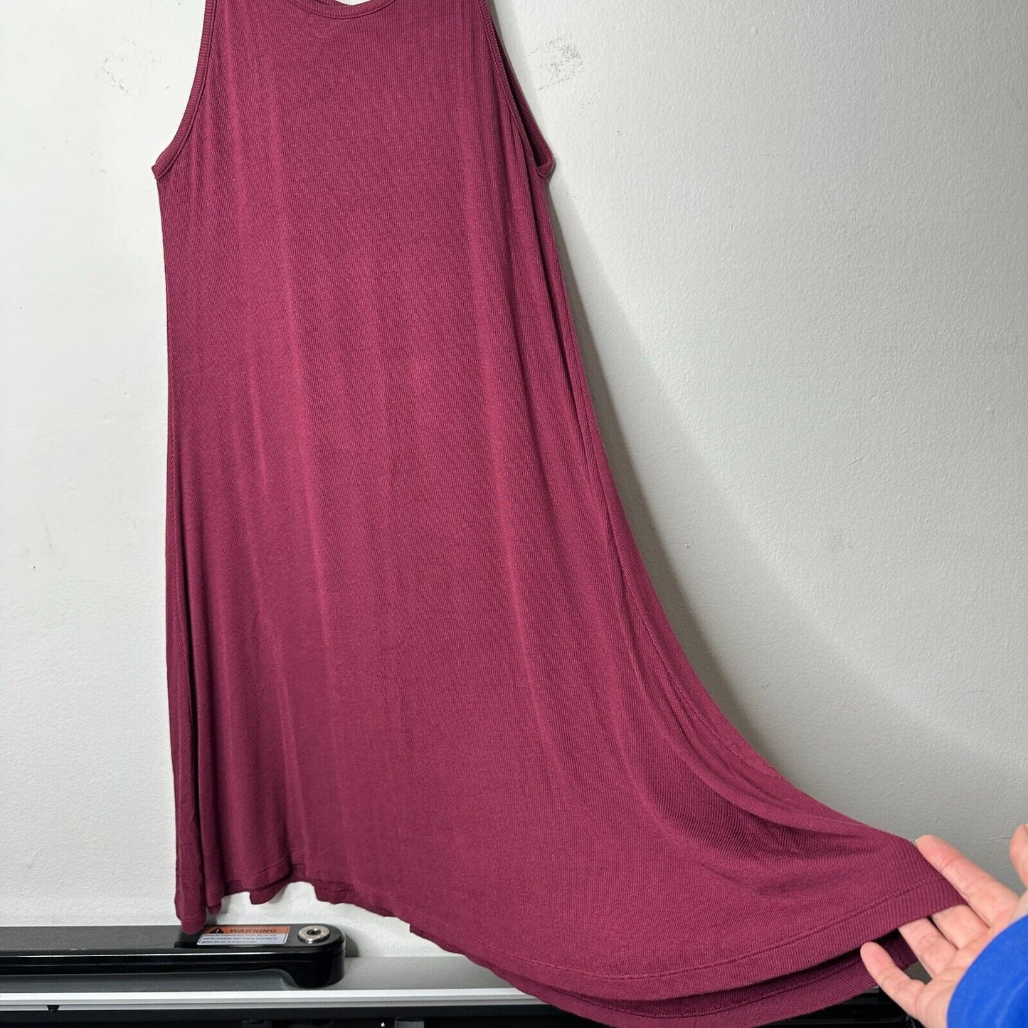 Old Navy Soft Burgundy Swing Spaghetti Strap Summer Tank Dress Above Knee S