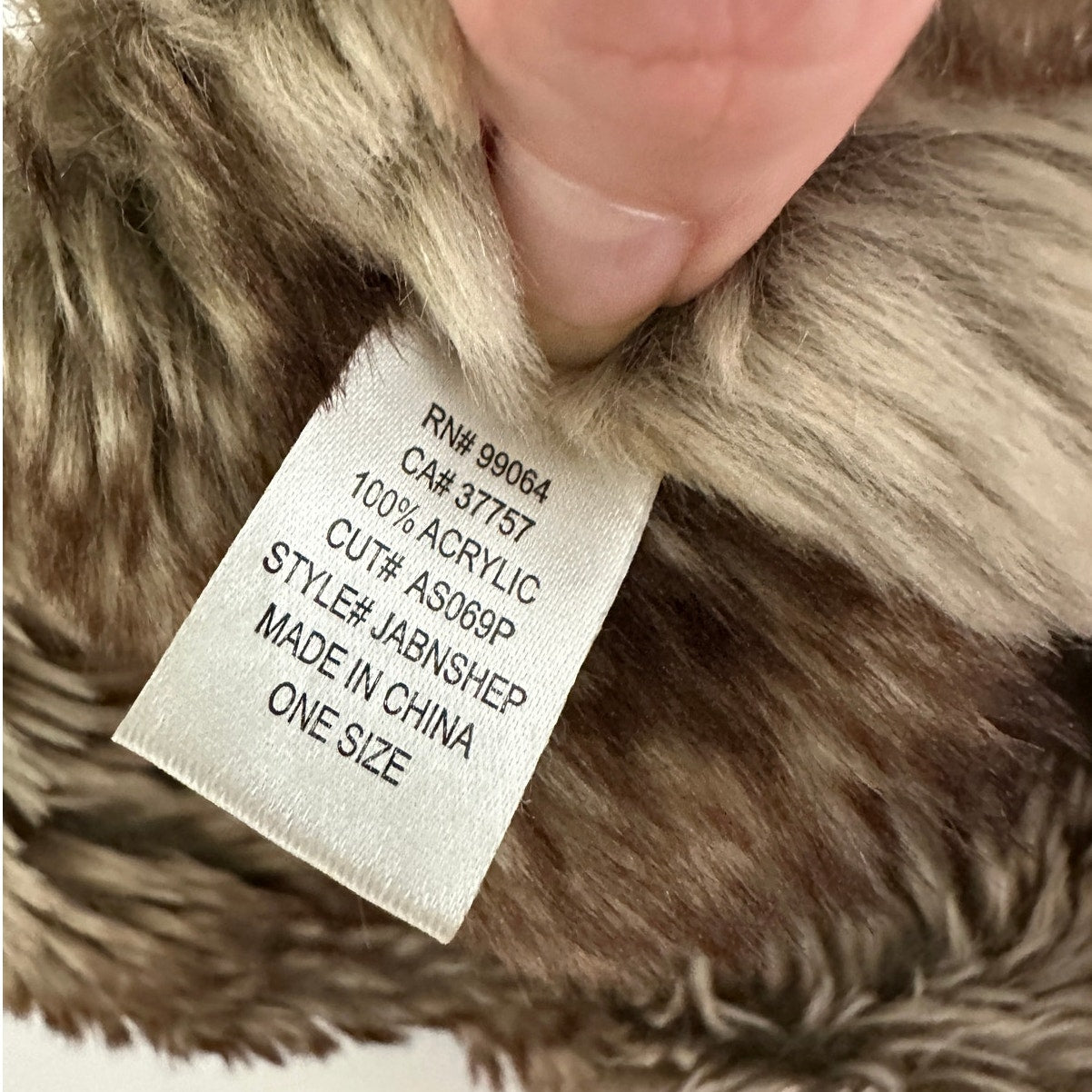 Billabong Pink Black Blue Knit with Faux Fur Trapper Hat OS