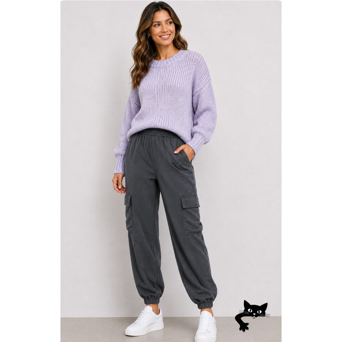 Sanctuary Purple Telluride Pullover Chunky Knit Long Sleeve Sweater S