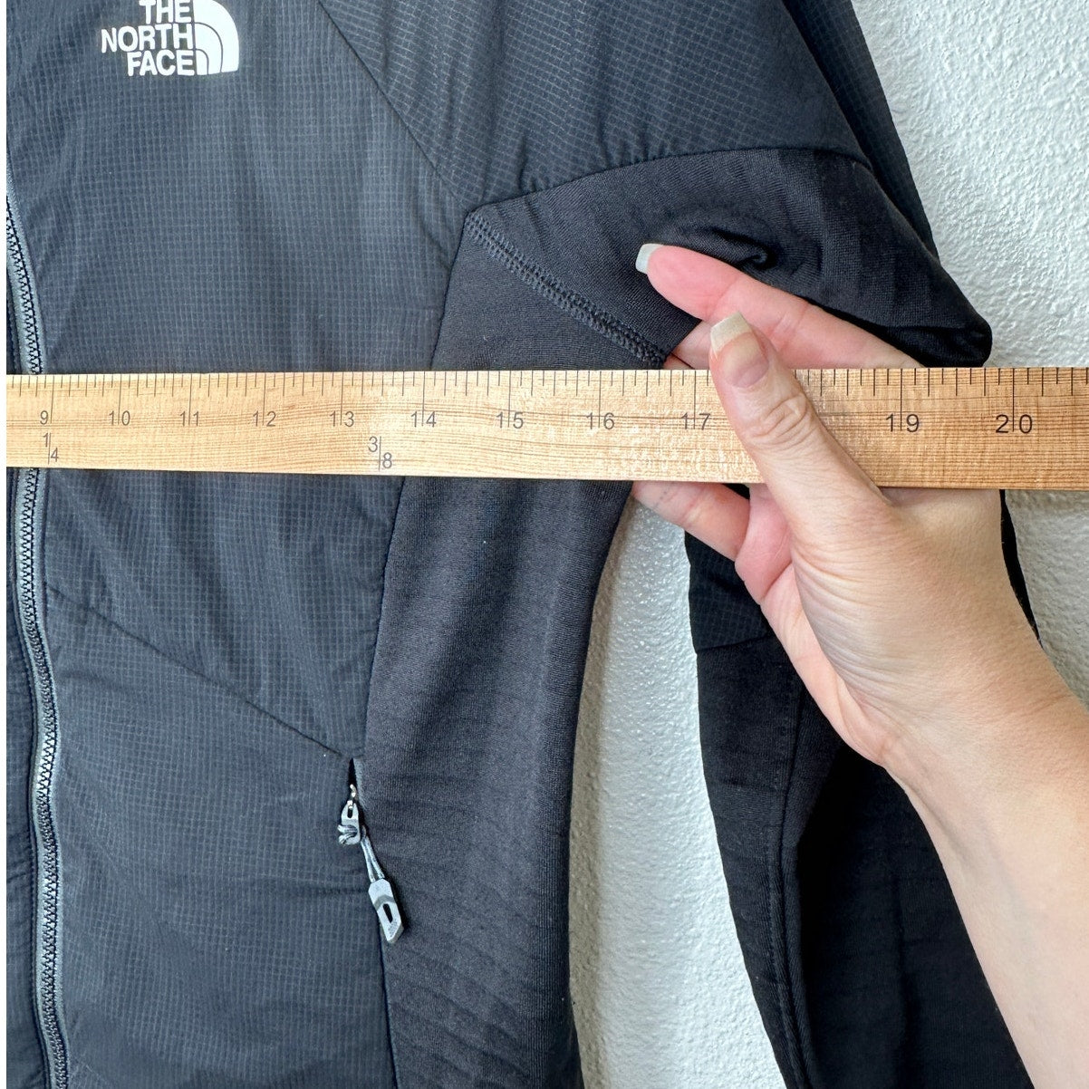 The North Face Black Long Sleeve Front Zip High Neck Hooded Jacket XS