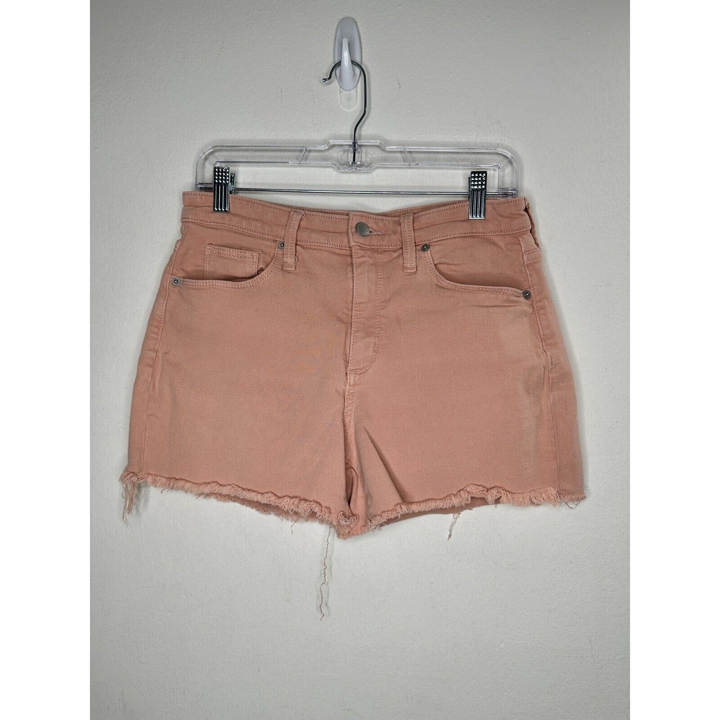Universal Thread Peach High Rise Cut Off Raw Hem Jean Denim Shorts 8 / 29