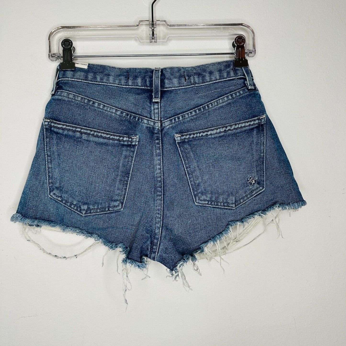 Lovers & Friends Axel Jean Distressed Cut Off High Rise Short Conrad Wash 25