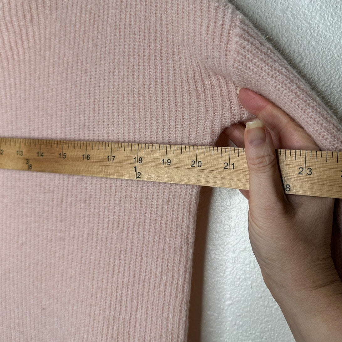 Lovers + Friends Pink Alayah Off Shoulder Long Sleeve Sweater S