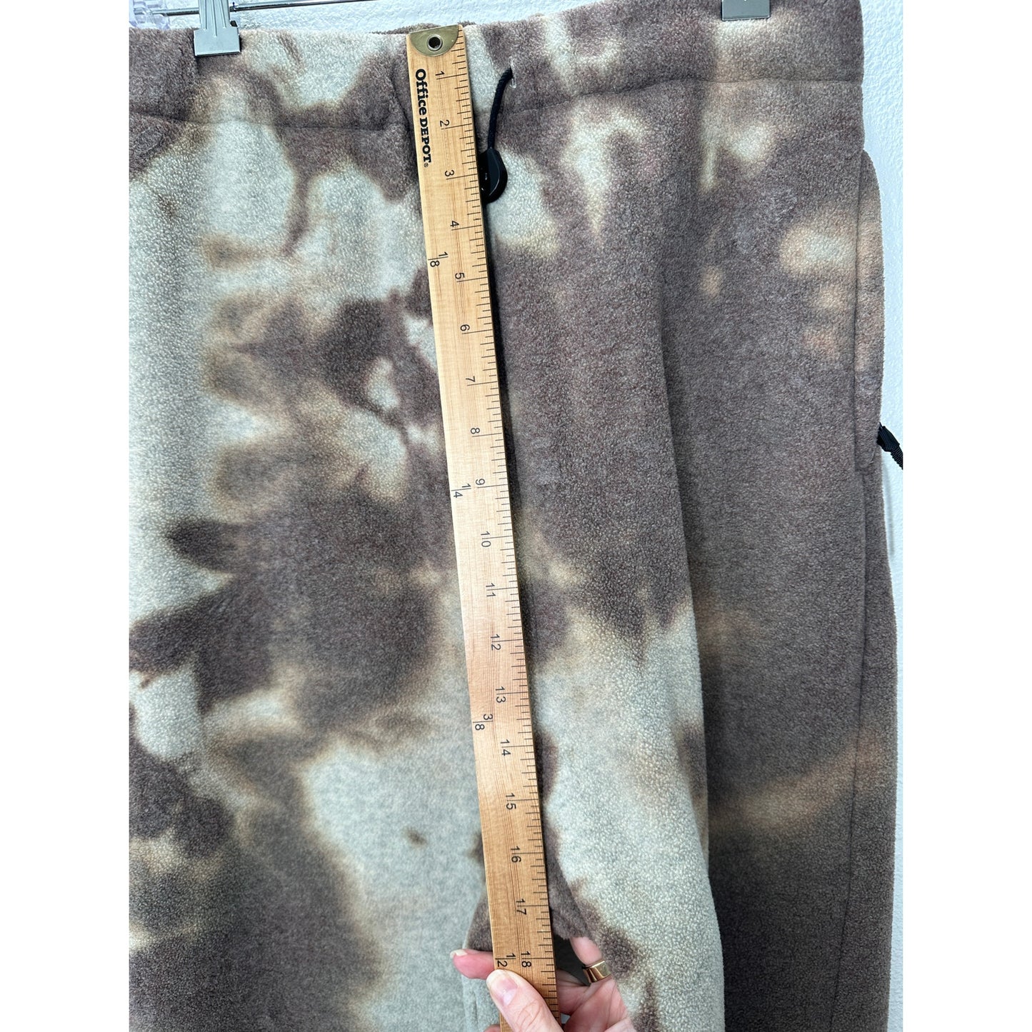 Kapital Peace Fleece Smoky Tan & Brown Tie Dye Easy Jogger Pant 3 Large