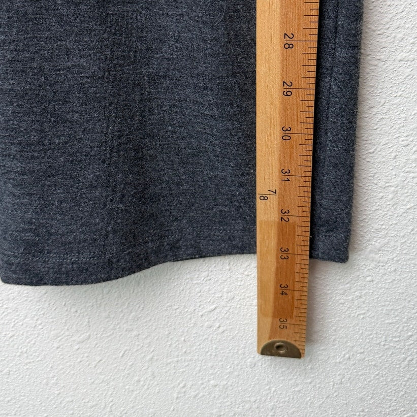 Forever 21 Dark Heather Gray V-Neck Bodycon T-Shirt Dress Medium