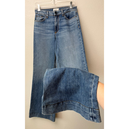 ASKK NY Juniper Jeans Blue Womens 27 Wide Leg