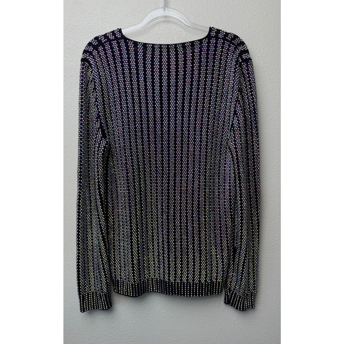 Gucci Women's L Black Crystal Sweater Pants Set