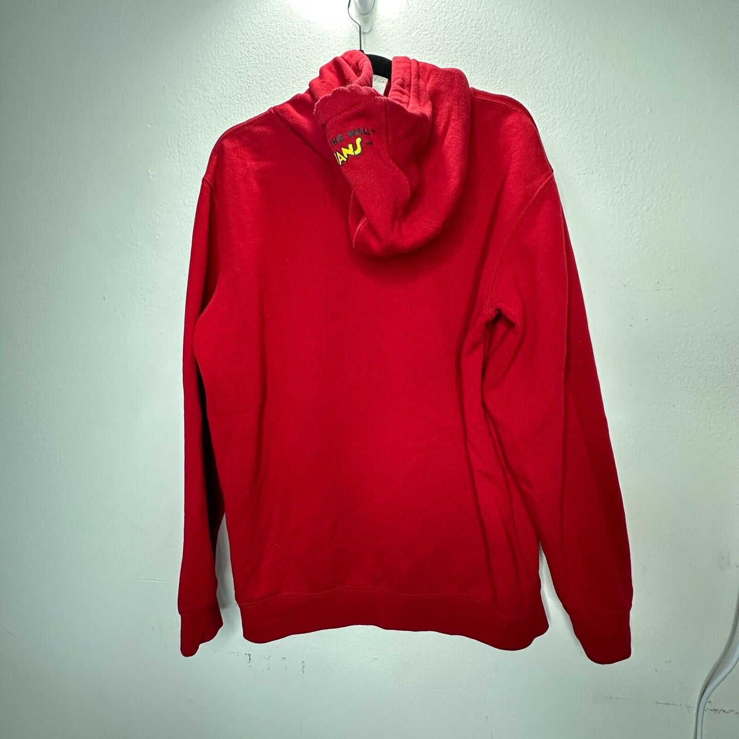 Disney X Vans Red Mickeys 90 Anniversary Front Pocket Pullover Fleece Hoodie M