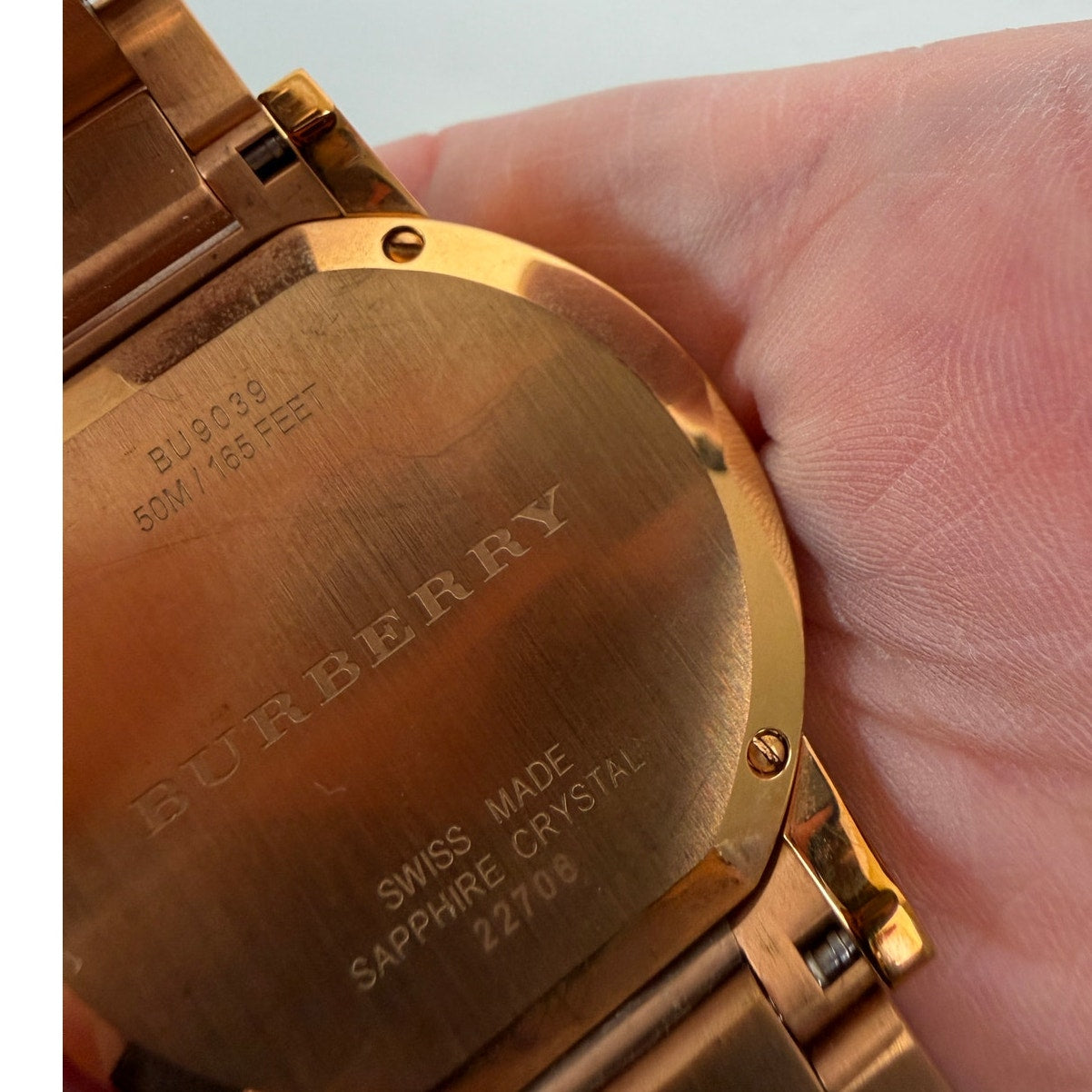 Burberry BU9039 Rose Gold Women's Swiss Quartz Watch