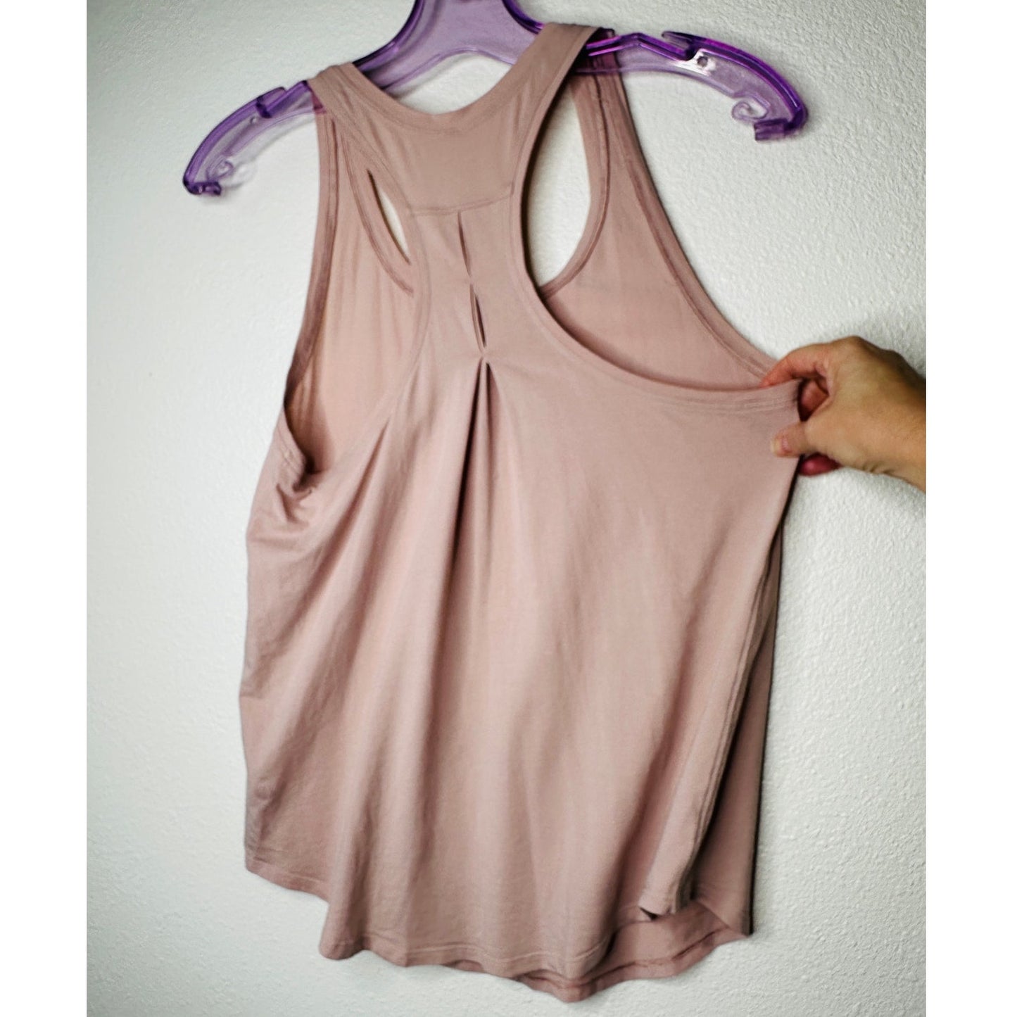 Lululemon Mink Berry Soft Pink Pleated Back Long Line Love Tank Top 4