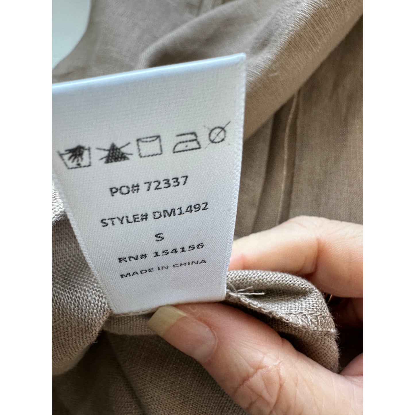 All Row Taupe Strapless Raw Pleat Front Design Back Zip Midi Dress S