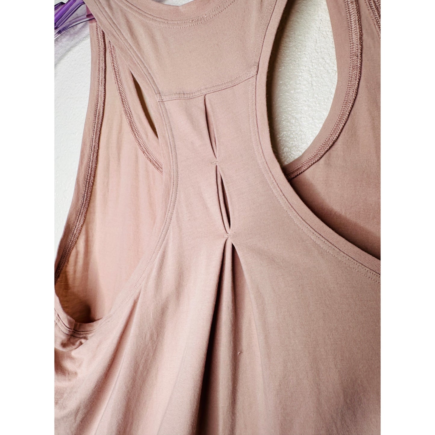Lululemon Mink Berry Soft Pink Pleated Back Long Line Love Tank Top 4